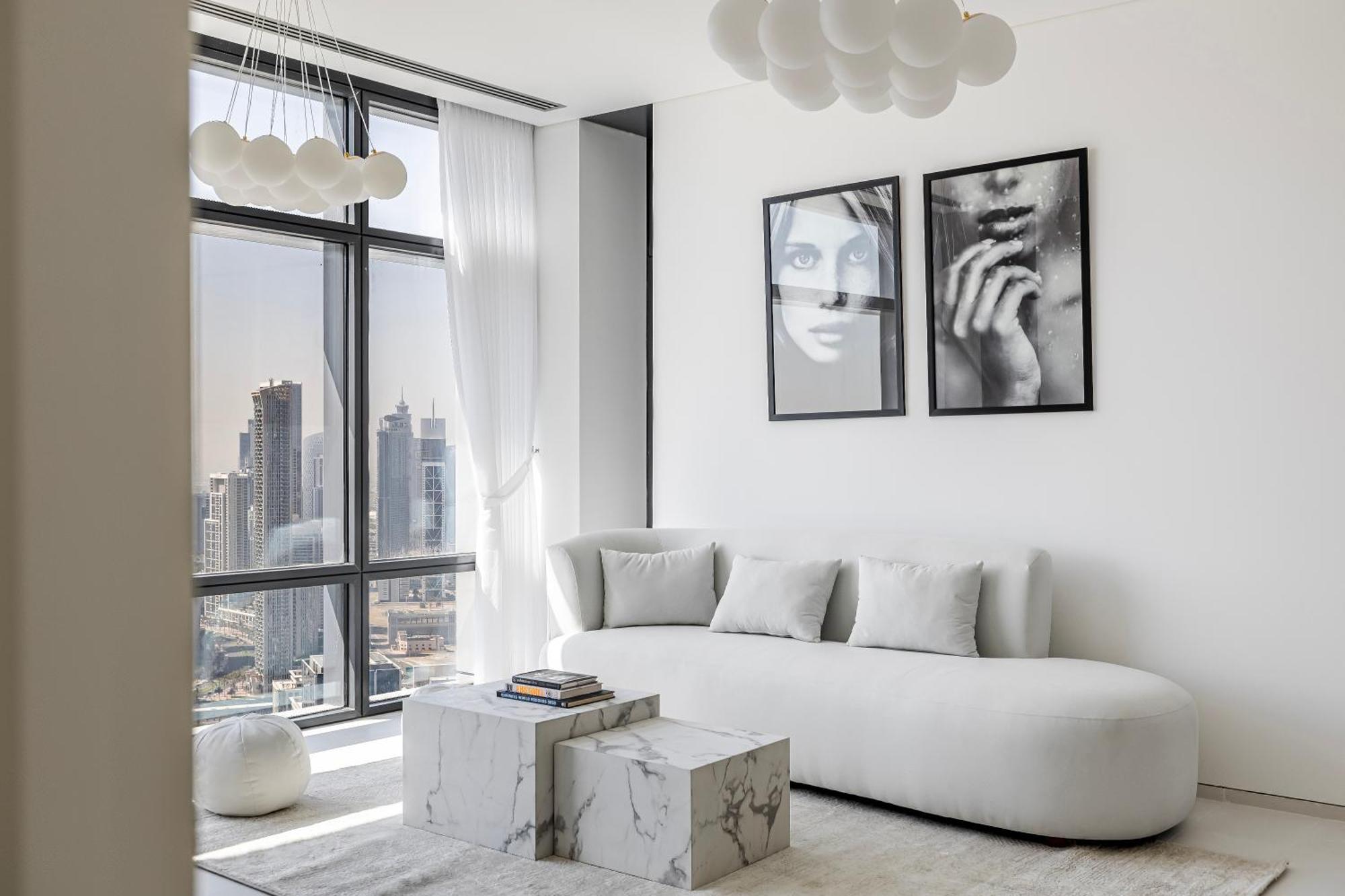 1Br Burj Khalifa View Index Tower Difc Lägenhet Dubai Exteriör bild